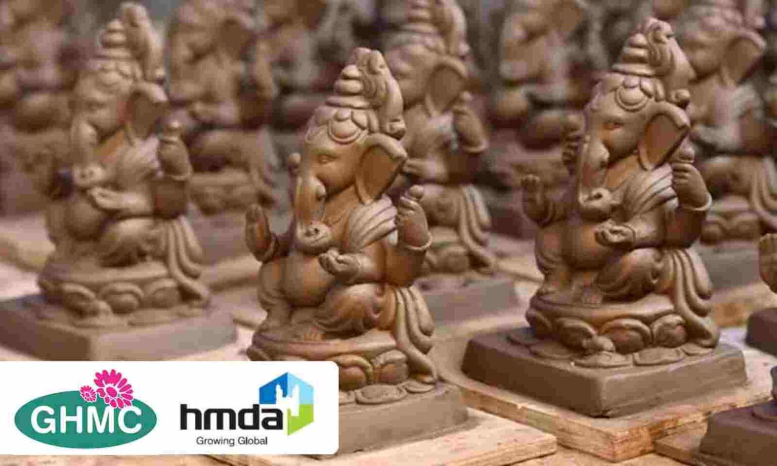 Ganesha Clay Idols – Telangana Government To Distribute 6 Lakh Idols HMDA-clay-ganesh-idols