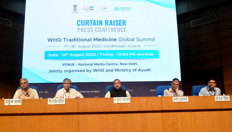 Global Summit On Traditional Medicine to be Hosted in Gandhinagar Traditional Medicine, Ayush