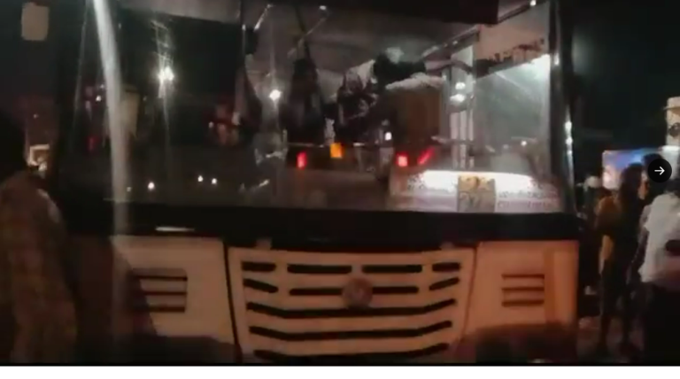 TSRTC Bus Driver Brutally Attacked By Trio In Suraram bus attack