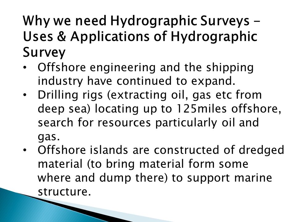 Applications of Hydrographic Survey