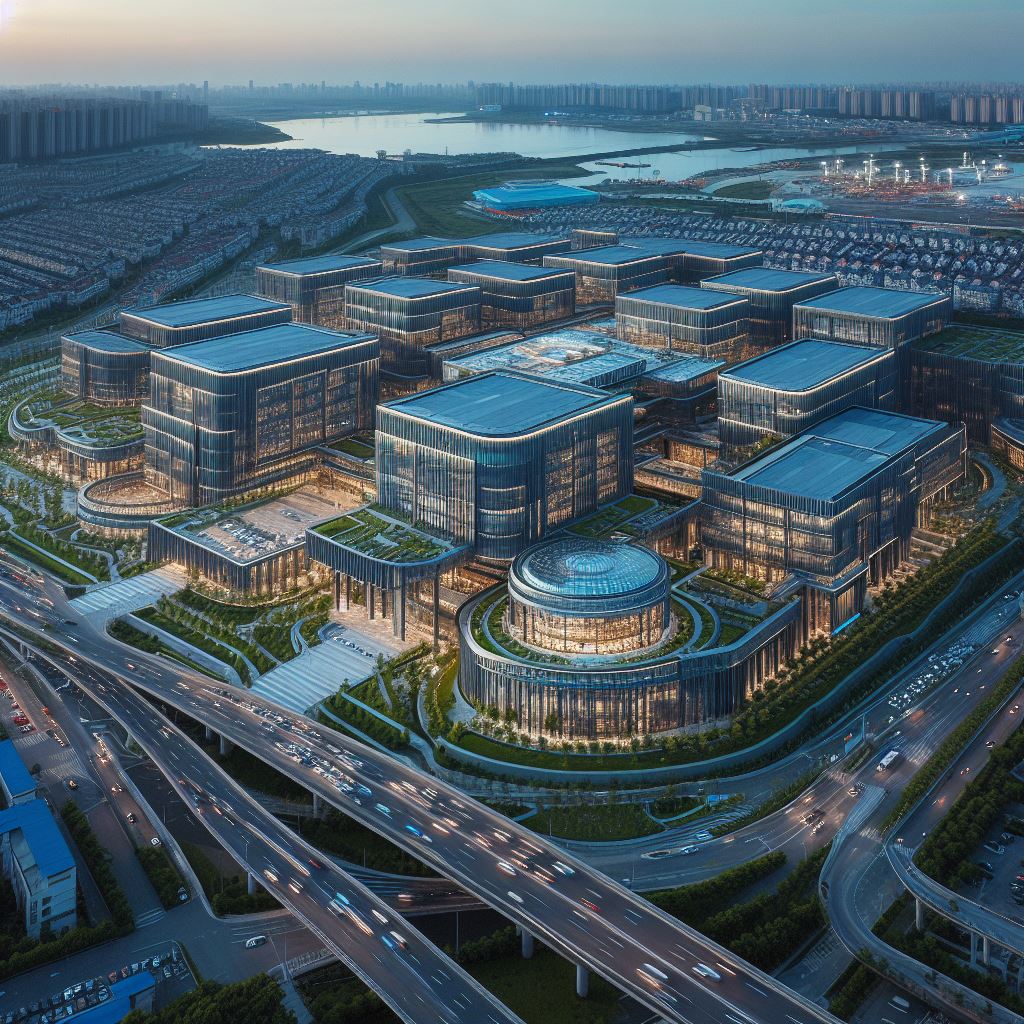 a commercial hub is being developed with 35,000 sqm of built-up area, accompanied by associated social infrastructure.