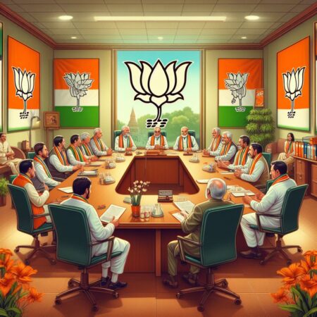 BJP Central Election Committee Meet For LS Poll Candidates BJP Central Election Committee Meet