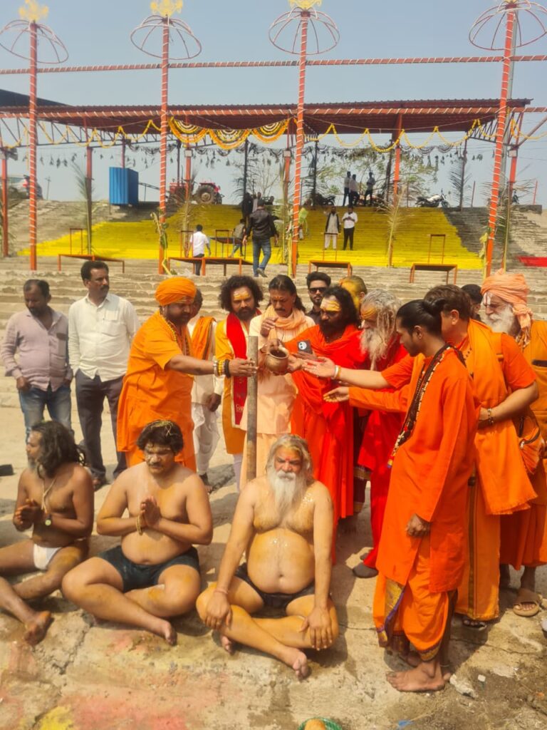 Shankar Baba Conferred Mahamandaleshwar Shakaranand Saraswathi Title At Basar 1 WhatsApp Image 2026 02 27 at 9.52.26 AM