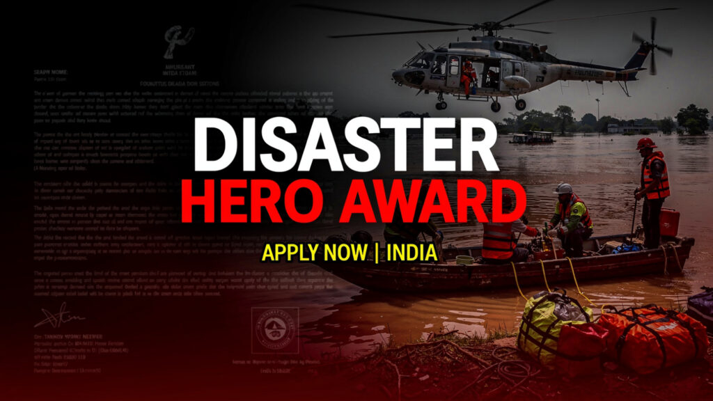 An official NDMA document announcing nominations for the Subhash Chandra Bose Aapda Prabandhan Puraskar, outlining eligibility, categories, and the nomination process.