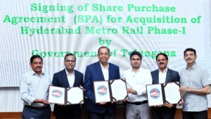 Telangana Govt Secures 100% Ownership of Hyderabad Metro Phase I hyderabad metro phase 1