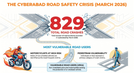 Cyberabad Faces Escalating Road Safety Crisis: 829 Crashes Reported by March 2026 roadsafety