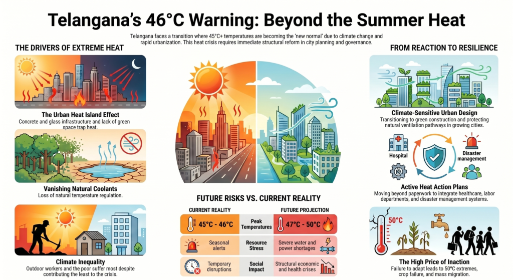 Telangana’s 46°C Warning: A Heatwave We Created, and a Future We Can Still Change 1 unnamed 1