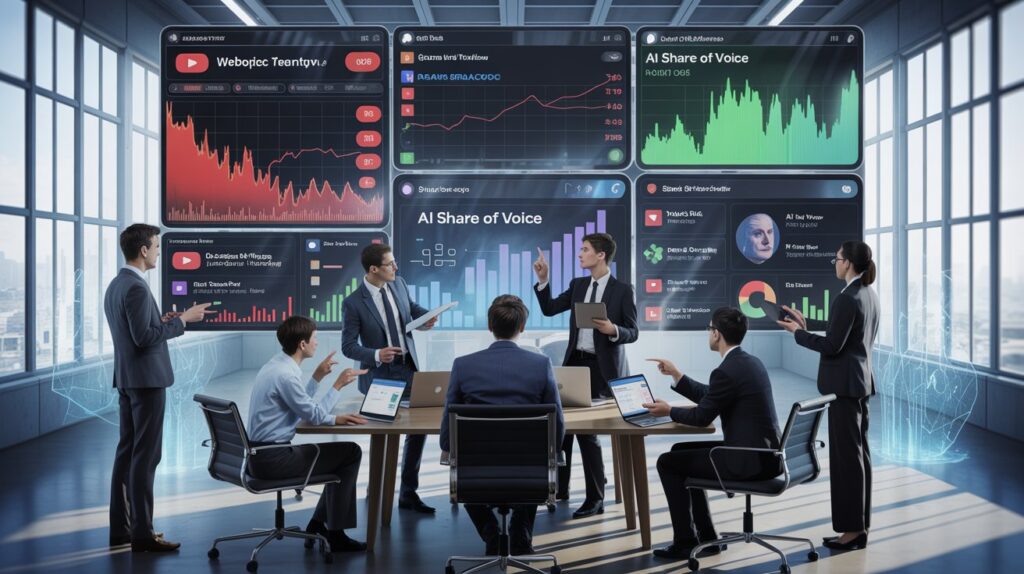 The Rise of AI Share of Voice: Why GEO Eating SEO 1 Marketing professionals adapting to AI-driven search strategies and Generative Engine Optimisation.