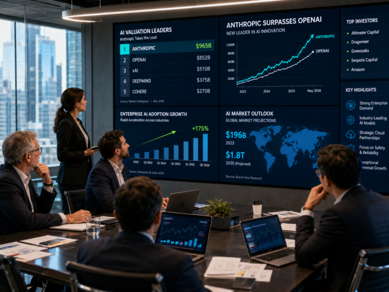 Corporate AI strategy meeting in progress