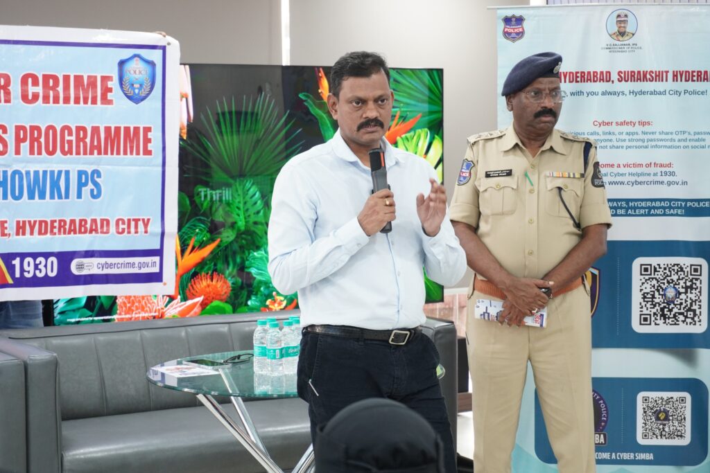 Golconda Zone Police Host "Jaagrut Hyderabad" Cyber Awareness Class 1 “Jaagrut Hyderabad – Surakshit Hyderabad” initiative, the Golconda Zone Police organized a comprehensive Cyber Crime Awareness Programme on the evening of May 09, 2026.