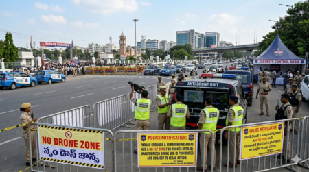Hyderabad Drone Ban Imposed Ahead of PM Modi’s Visit hyderabad drone ban, narendra modi hyderabad visit