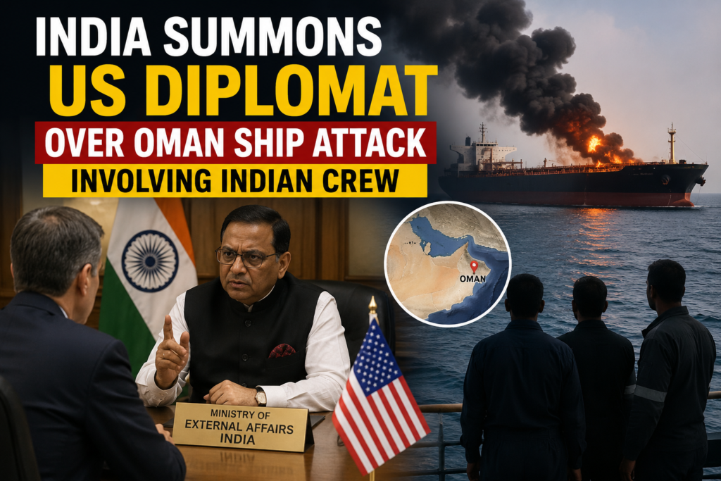 India Summons US Diplomat Over Oman Ship Attack 1 Image1