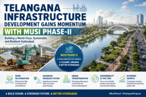 Telangana Infrastructure Development Gains Momentum with Musi Phase-II Musi Phase-II Building a sustainable Hyderabad