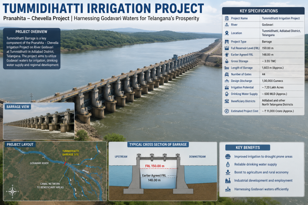 Revanth Urges Modi on Tummidihatti Project to Accelerate Telangana Irrigation Plans 1 Project Image