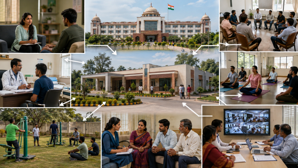 Govt Invites Proposals to Set Up District De-Addiction Centres 17 TG Districts Included 1 Rehabilitation Center Counseling and Wellness Scene1