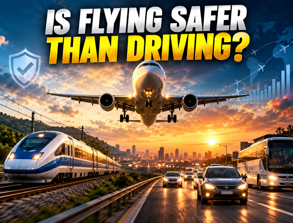 Is Flying Safer Than Driving? The Shocking Truth Behind Airplanes, Trains, Buses and Cars 1 Is Flying Safer Than Driving? Air vs Road Safety